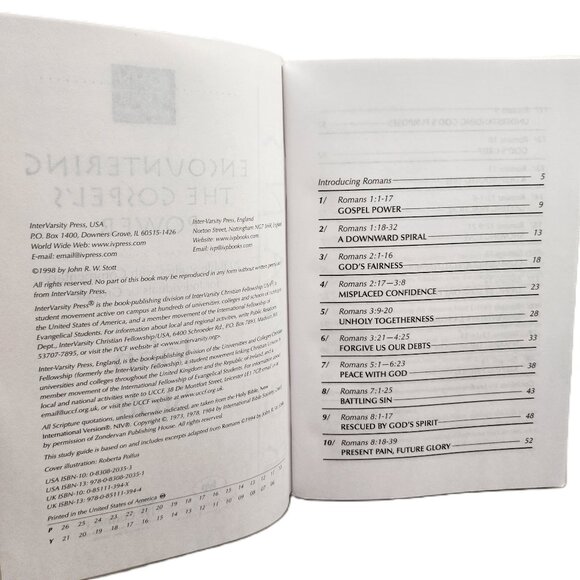 Romans: Encountering the Gospel's Power + Bible Studies by John Stott - Picture 2 of 5